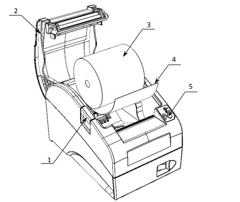 Установка рулона в Атол 20Ф